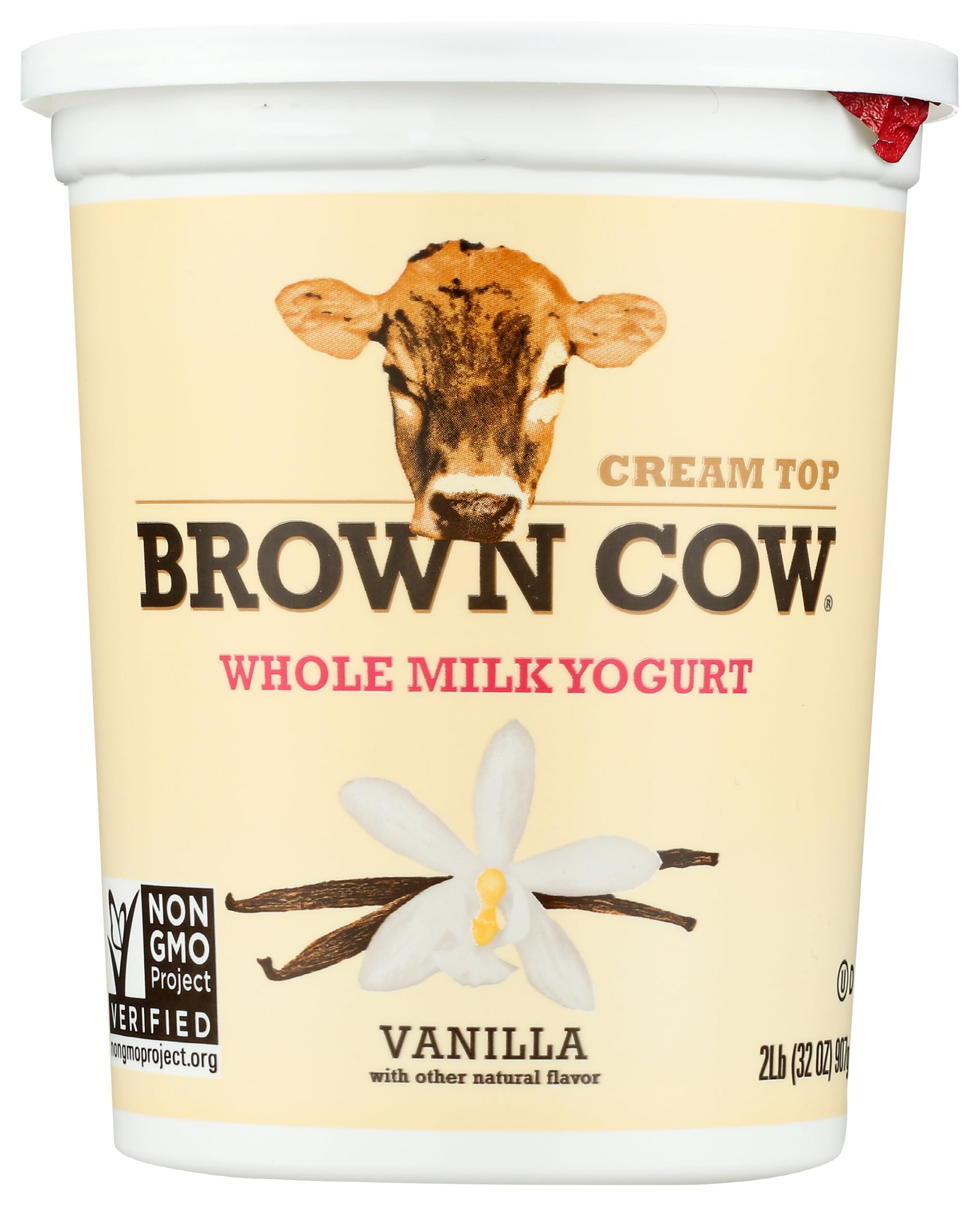 Brown Cow, Cream Top Yogurt, Vanilla, 32 oz