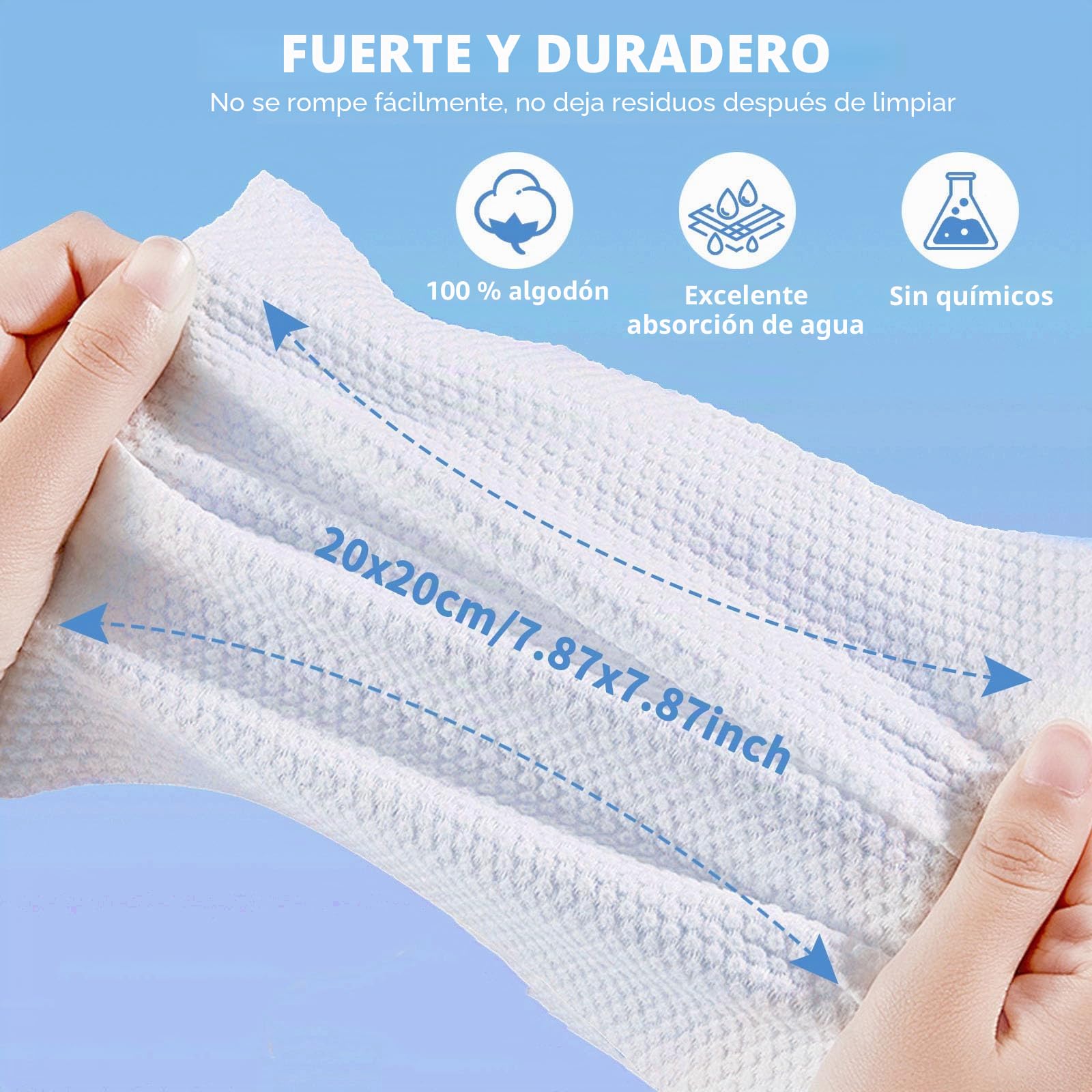 Toallitas secas faciales de algodón 400 unidades limpieza profunda, toalla de cara desechable tela de algodón multiusos para el cuidado de la piel toallitas de maquillaje toallitas faciales