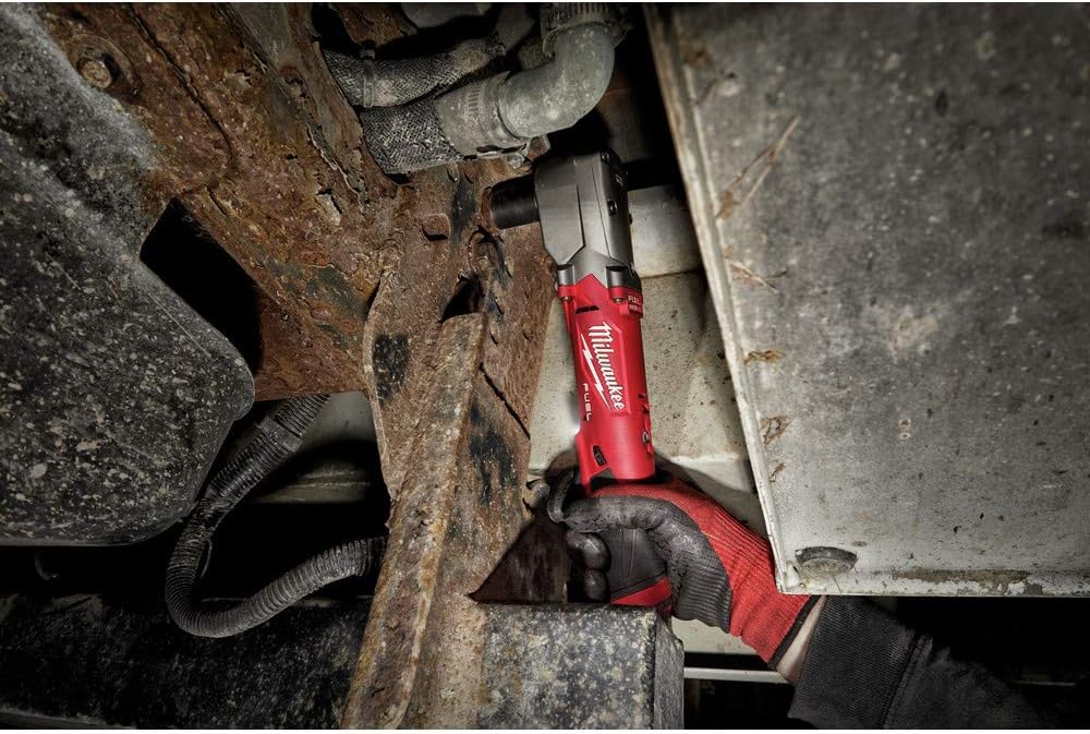 Weekly Top Sale Milwaukee 2564-20 M12 FUEL Lithium-Ion 3/8 in. Cordless Right Angle Impact Wrench with Friction Ring (Tool Only)