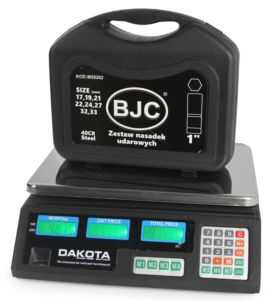 Balance électronique industrielle avec écran numérique digital 40 kg plateforme en acier 33x23 cm commerciale