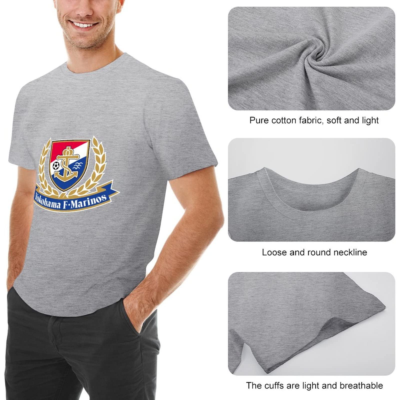 Amazon.co.jp: 横浜Fマリノス Tシャツ メンズ 半袖 コットン 男女兼用