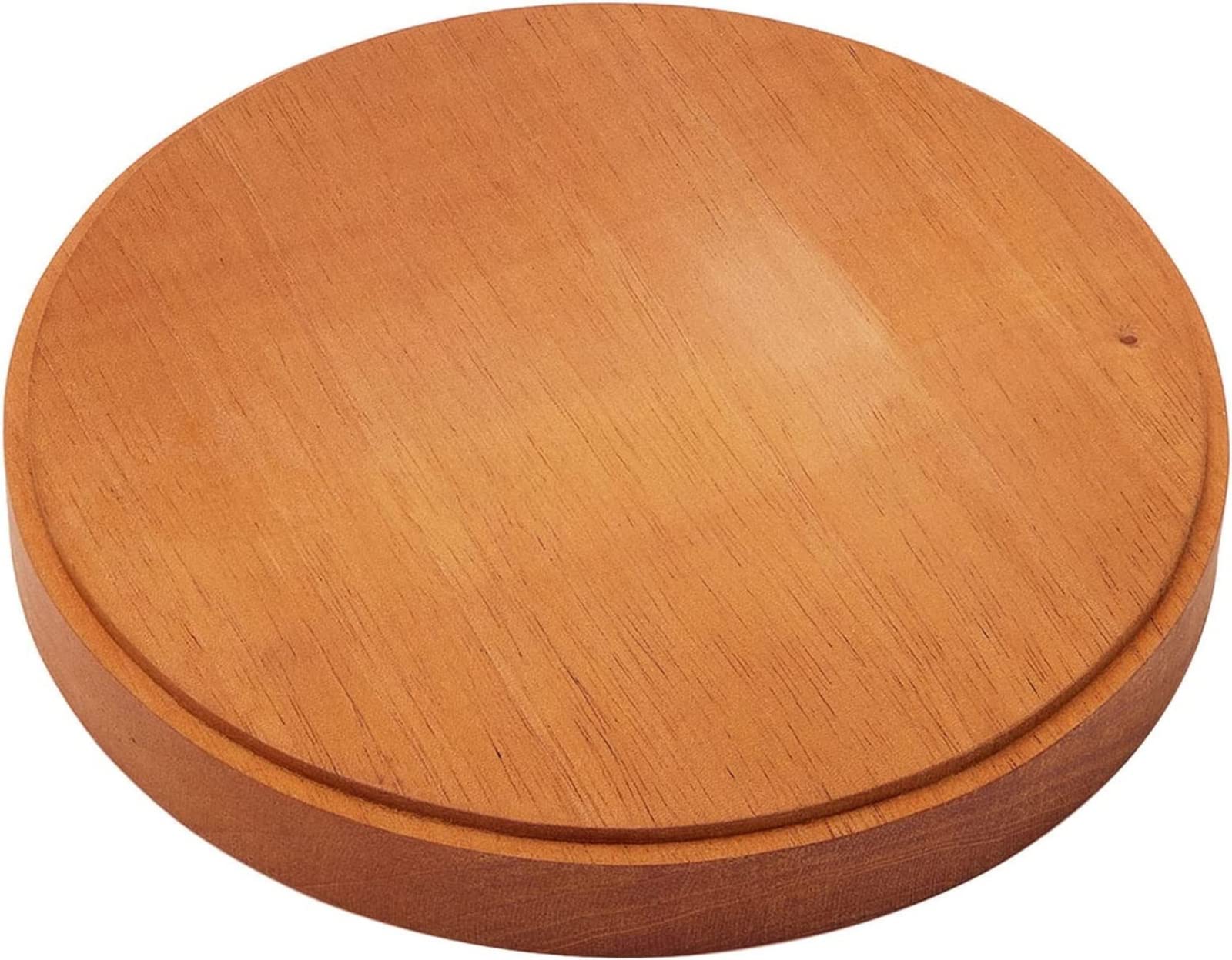 木製　漆　台座　No.154 木製台座 直径23×高さ4.5cm