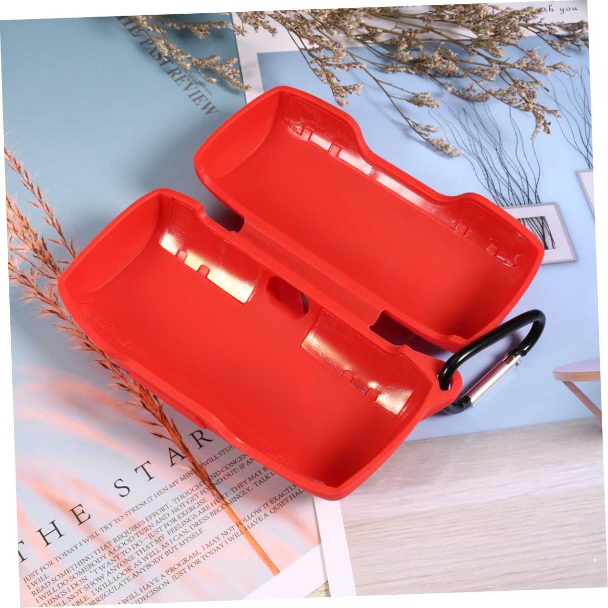 OSALADI 3pezzi Custodia Protettiva Silicone Rosso Per Cuffie Wireless Resistente Graffi e Shock Compatibile Con Auricolari Facile Da Trasportare