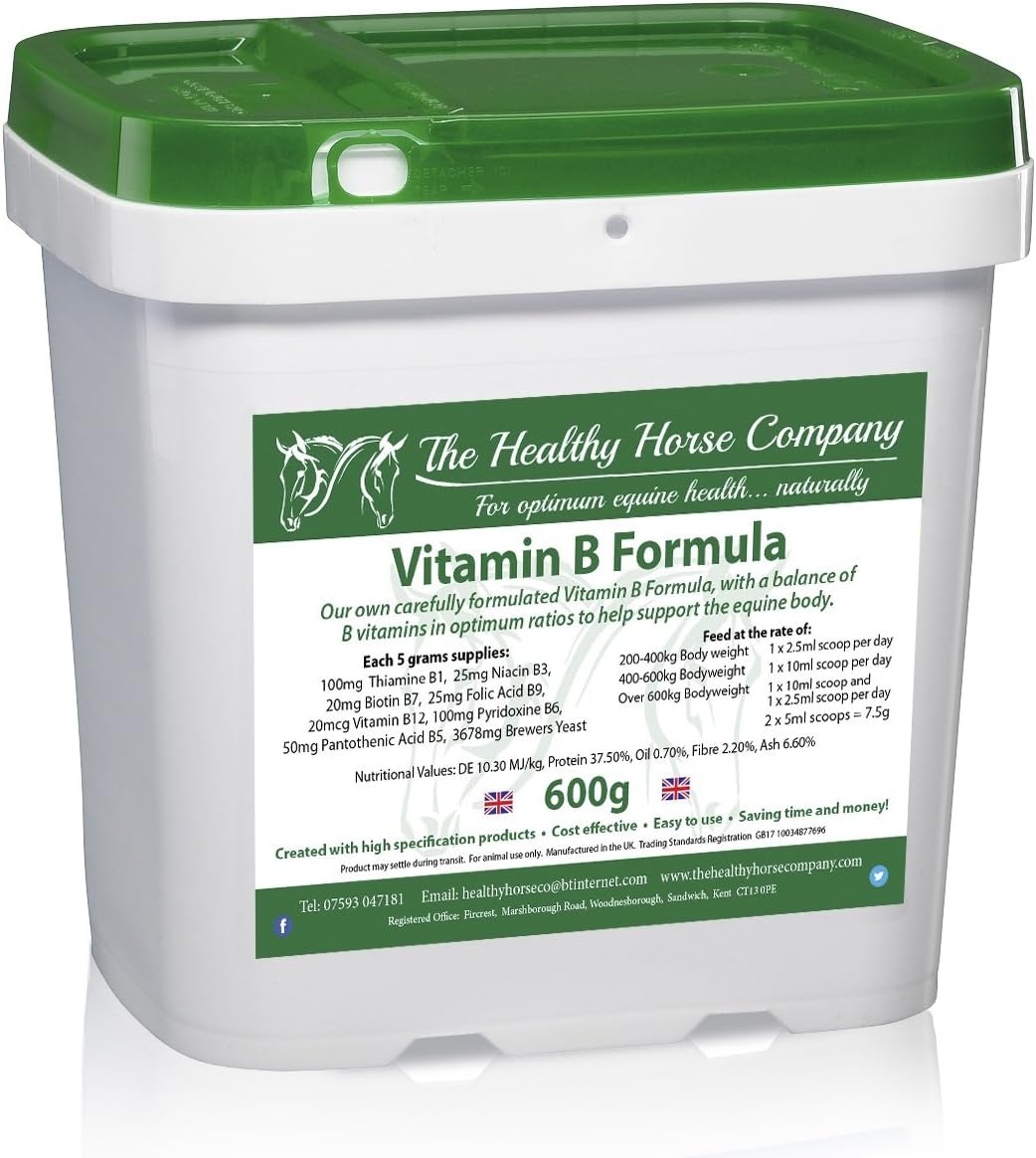 The Healthy Horse Company Vitamin B Formula 600g Tub Amazon.co.uk