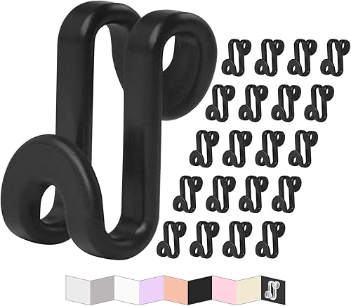 Miniatura 1 de Ganchos de conector para colgar ropa, mini ganchos en cascada para perchas de terciopelo abrazables, resistente ahorro de espacio para armario, 60