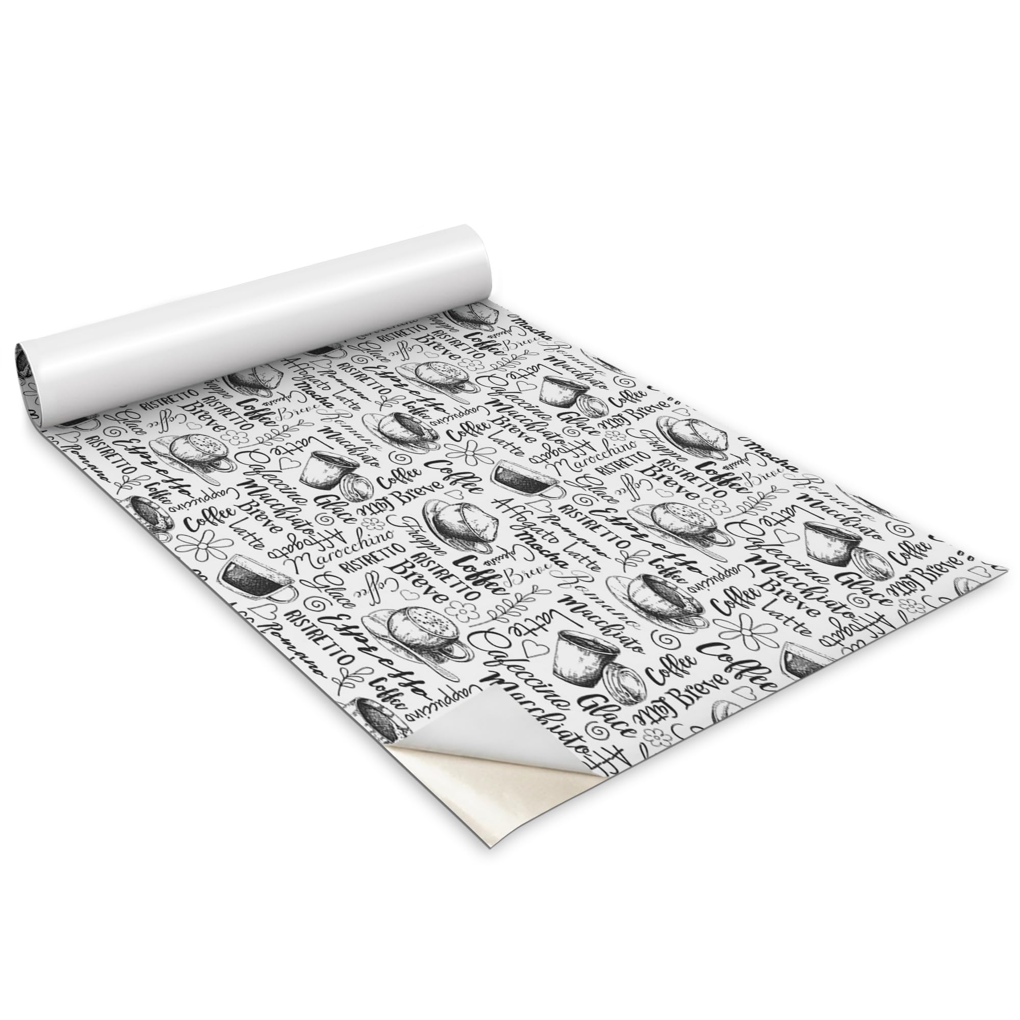 Papel pintado para cocina autoadhesivo mate lavable Wallfluent decorativo de 100x50 cm