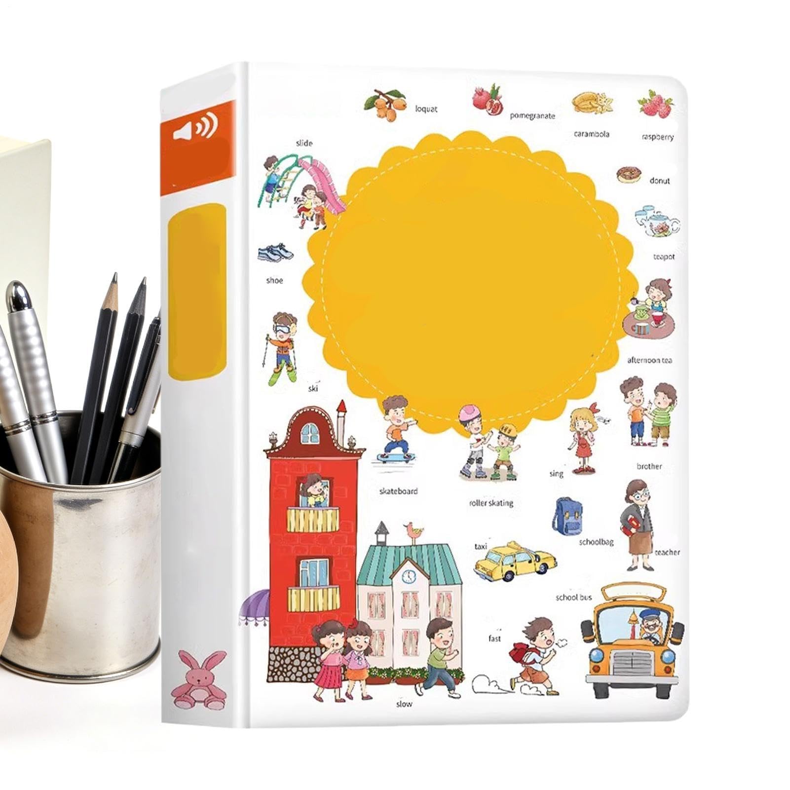 Libro Parlante di Parole Inglesi per Bambini - Attività Interattive con Audio - Audiolibro Inglese per Bambini - Regalo per Bambine e da 2 a 6 Anni Scuola Materna