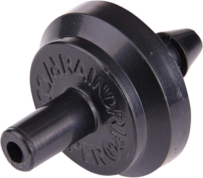 PC4050B 1 GPH Pressure Compensating Drippers, Drip Irrigation Emitters for Drip Irrigation Gardening System, Maintains Constant Water Flow, 50-Pack, Black