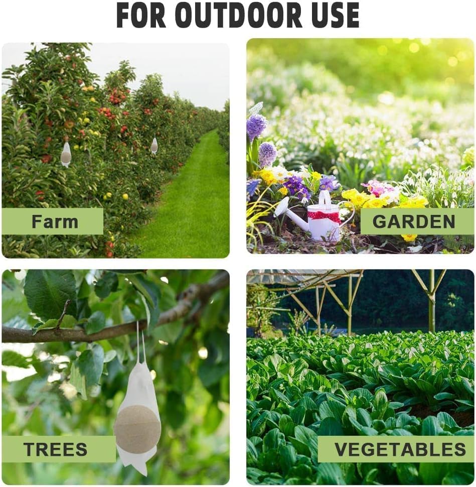 ANEWNICE Deer Repellent, Rabbit Repellent,Deer Deterrent for Trees,Extra-Strength Deer Repellent Outdoor for Plants, Peppermint Rabbit Repellant for Garden,Deer Deterrent for Yard Powerful- 10 Packs