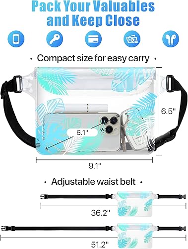 Miniatura 3 de F-color Riñonera impermeable  Bolsa impermeable para teléfono con correa para la cintura  Cruise Essentials 2025 Imprescindible Bolsa impermeable