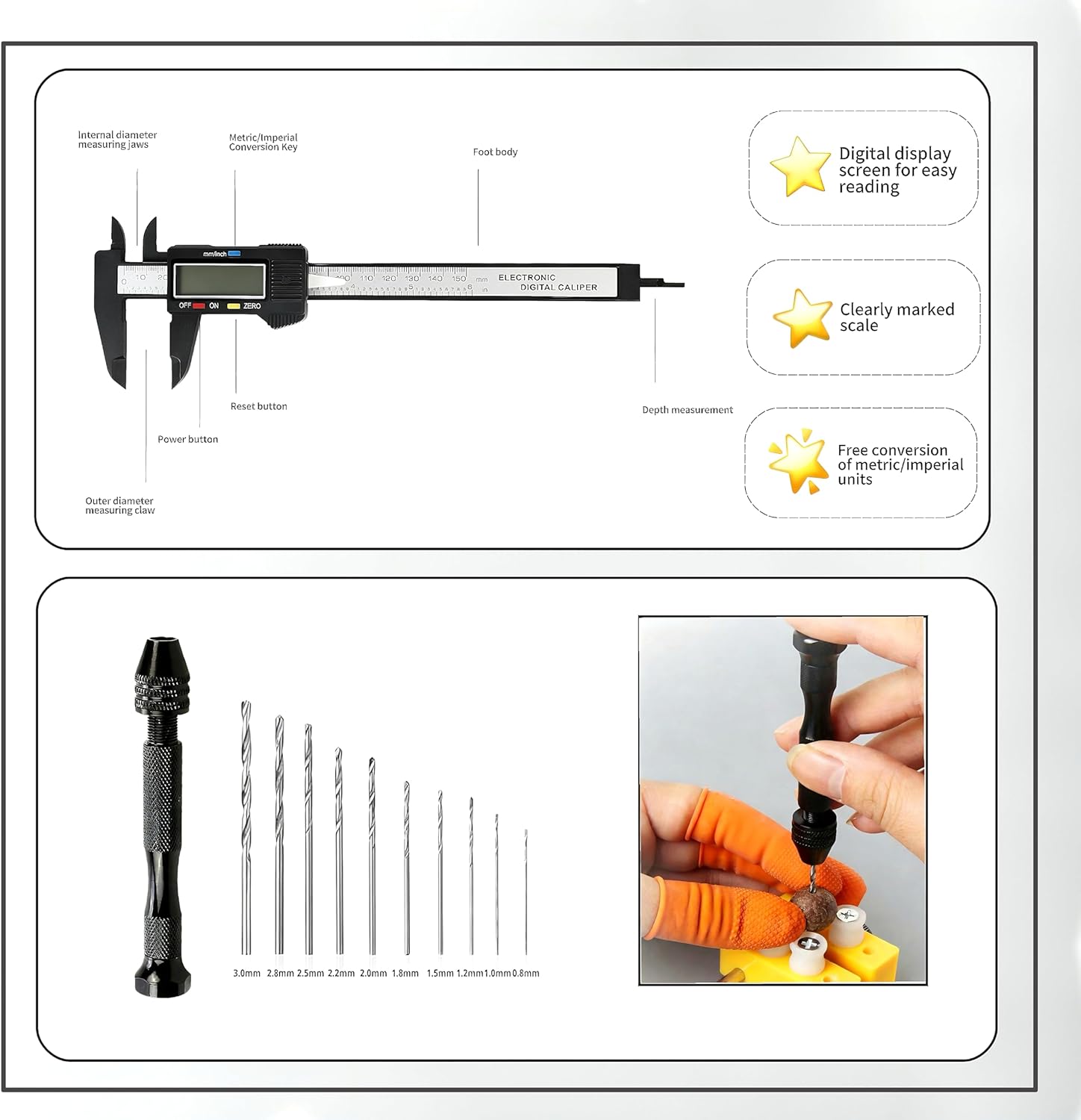 3D Printer Tools Kit,214 PCS 3D Printing Accessory Tools Kit with Password Lock Storage Bag,3D Printer Accessory Including Removing Tools,Cleaning Tools,Preprocessing Tools,Finishing Tools