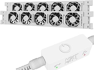 Heatfan 5 Heizkörper ventilator - Heizkörperlüfter flüsterleise <20 dB, spart bis 30% Heizkosten, einfache Montage, universell lange Lebensdauer, für Heizkörper 90-160cm - 2 Stück Weiß