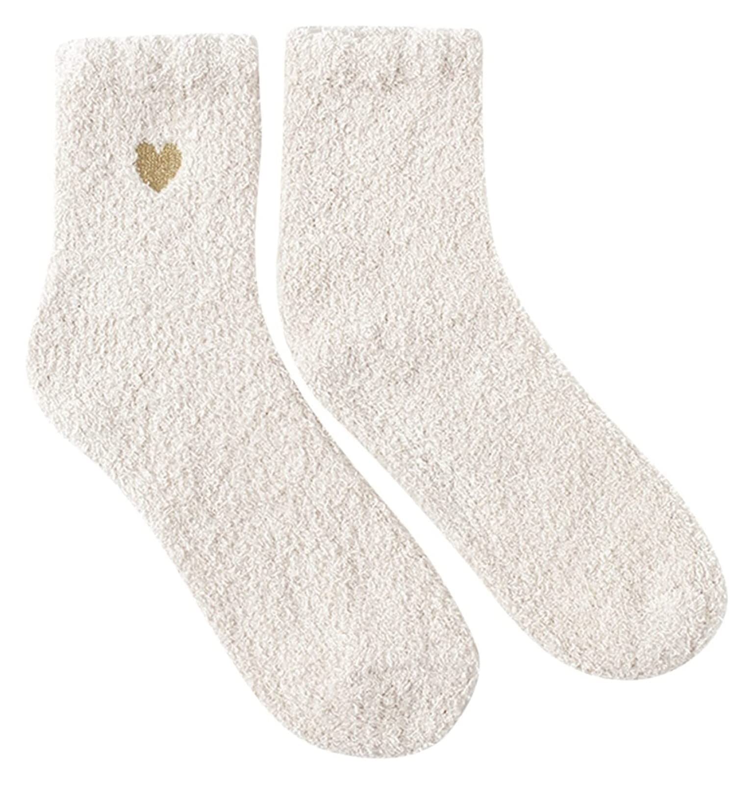 Skarpety Do Codziennego Noszenia Skarpetki W Kształcie Serca Dla Kobiet (Śliczne Bawełniane Skarpetki Damskie Modne Bawełniane Skarpetki)(White)