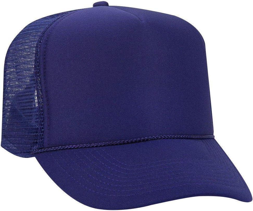 Polyester Foam Front 5 Panel High Crown Mesh Back Trucker Hat