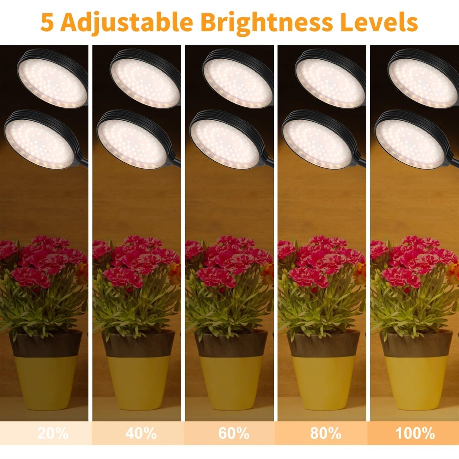 Lámpara de cultivo, Lámpara LED Phyto de espectro completo de 15 W de un solo cabezal, luz for cultivo de frutas y verduras, luz for cultivo de plantas de interior Sunshine(1 Red and blue light)