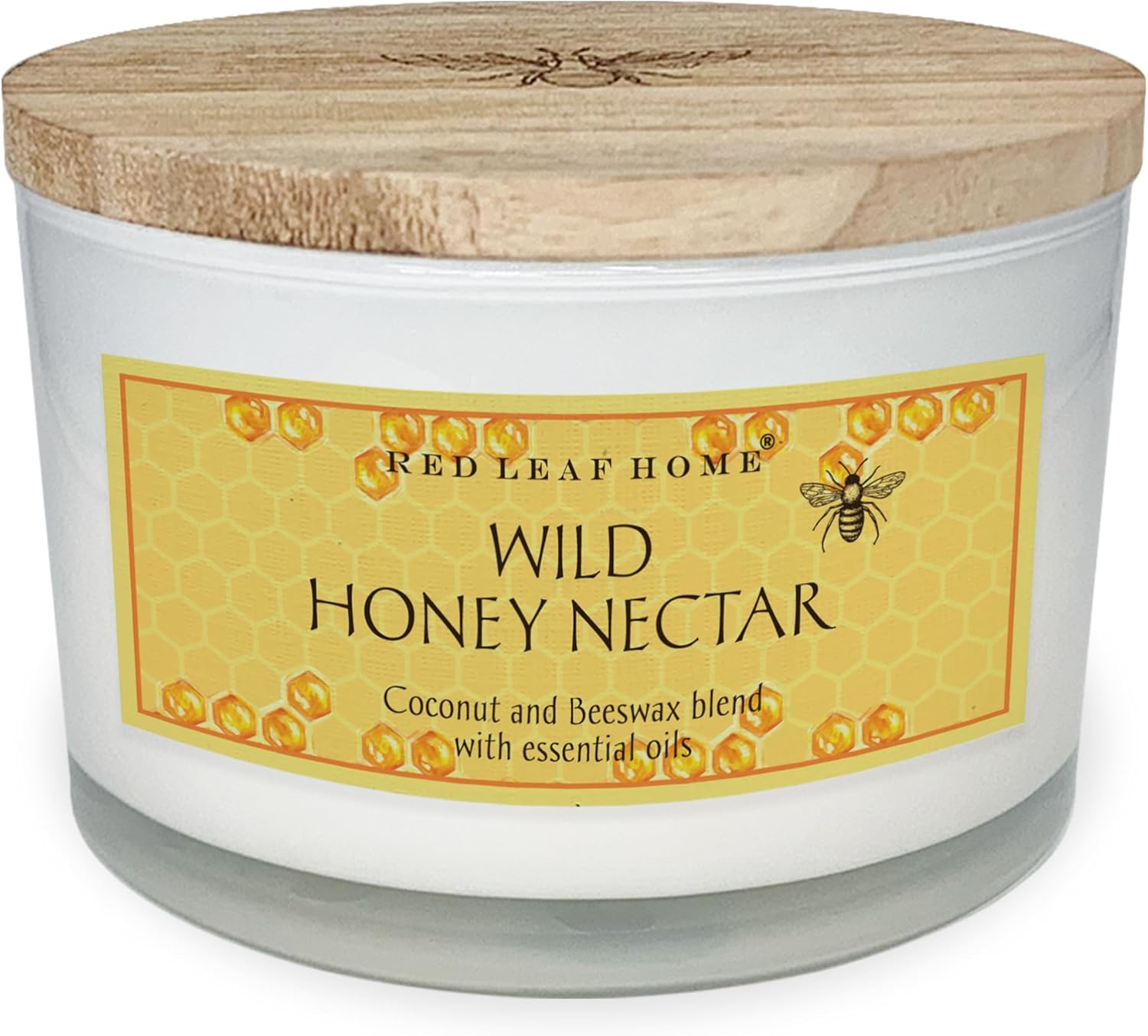 Red Leaf Home Wild Honey Nectar Jar Candle Includes