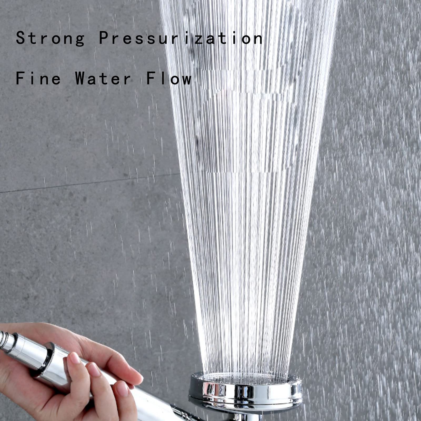 Filtración Alcachofa Ducha, 3 Modos Antical Alcachofa de Ducha de Mano, Cromado ABS Ajuste Universal Alta Presión Duchas de Baño Alcachofa, Fácil de Instalar