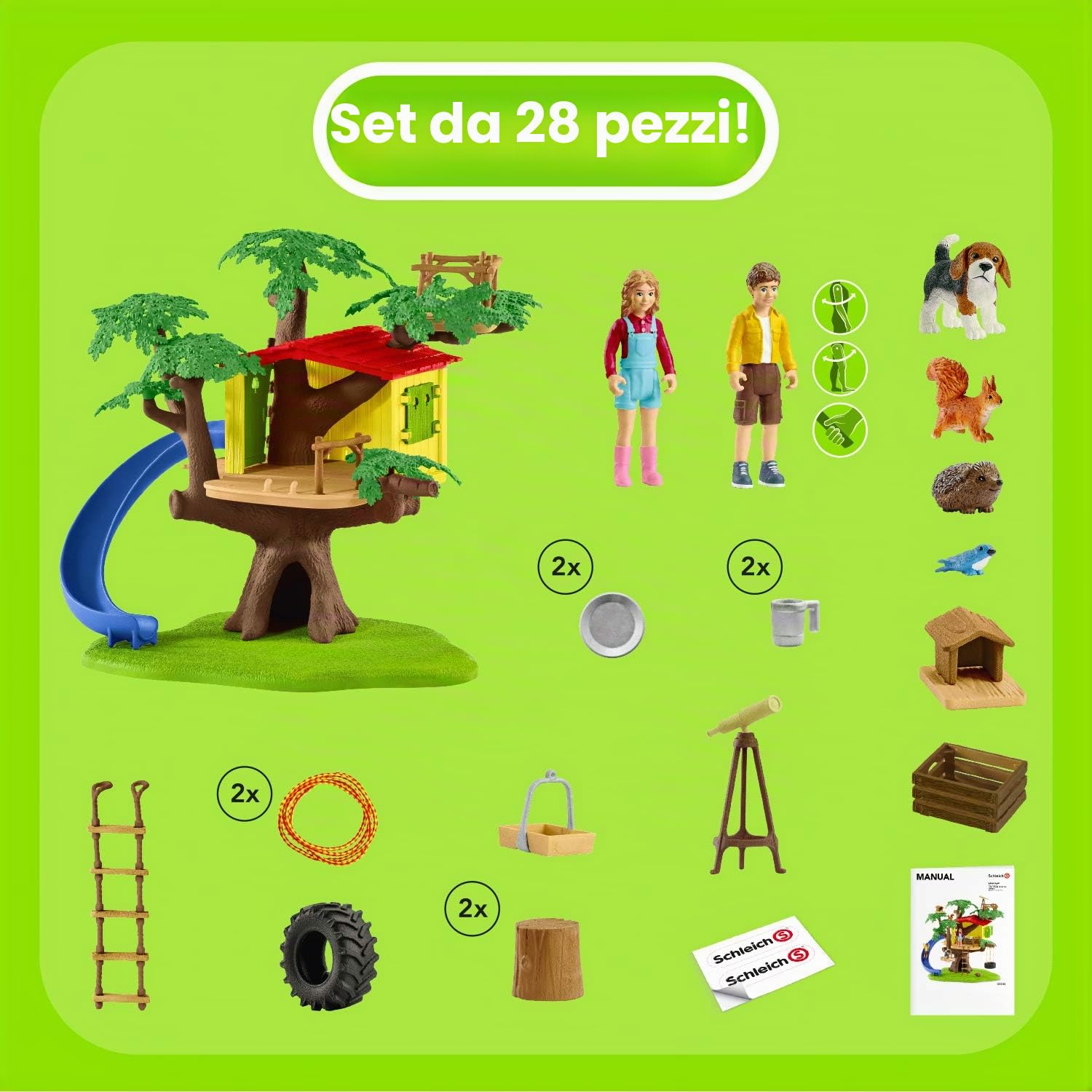 Schleich Farm World 42408 Adventure tree house