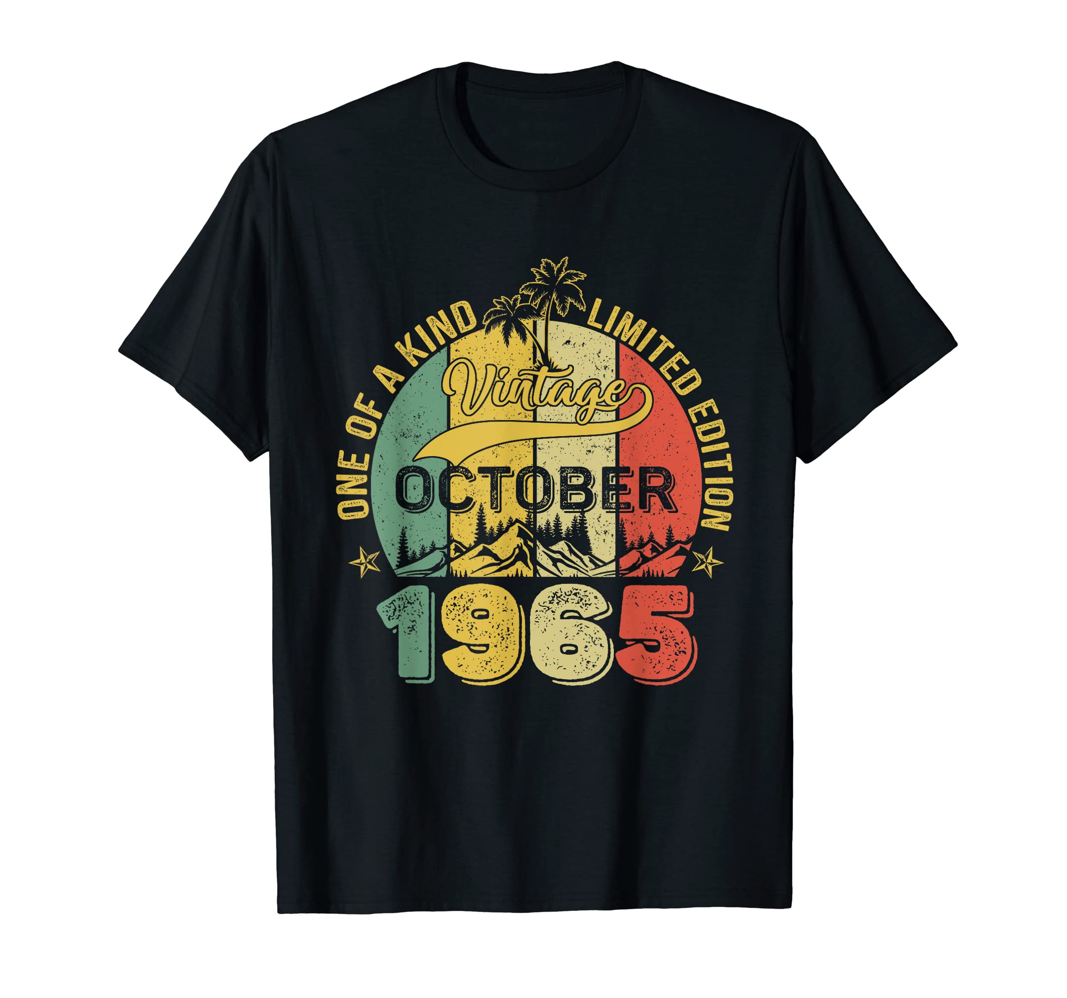 Cat57 Years Old Gifts 57th Birthday Vintage October 1965 T-Shirt