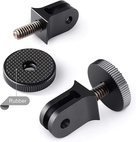 Miniatura 7 de HSU Manillares de bicicleta de aluminio y soporte de cámara de 14 pulgadas 20 para GoPro Hero 1110987654, DJI Osmo Action AKASO y otras cámaras de