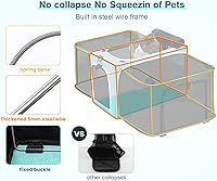 Vista 4 de Pecute Cat Carrier Expandable, Airline Approved Cat Soft-Sided Carriers, Breathable Pet Carriers up to 5kg/12lbs, Collapsible Cat Bag Carrier Great