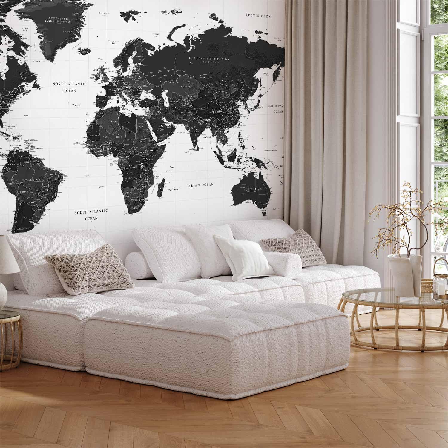 murando - Carta da Parati Moderna Spessa per Soggiorno, Terra, 400x280 cm