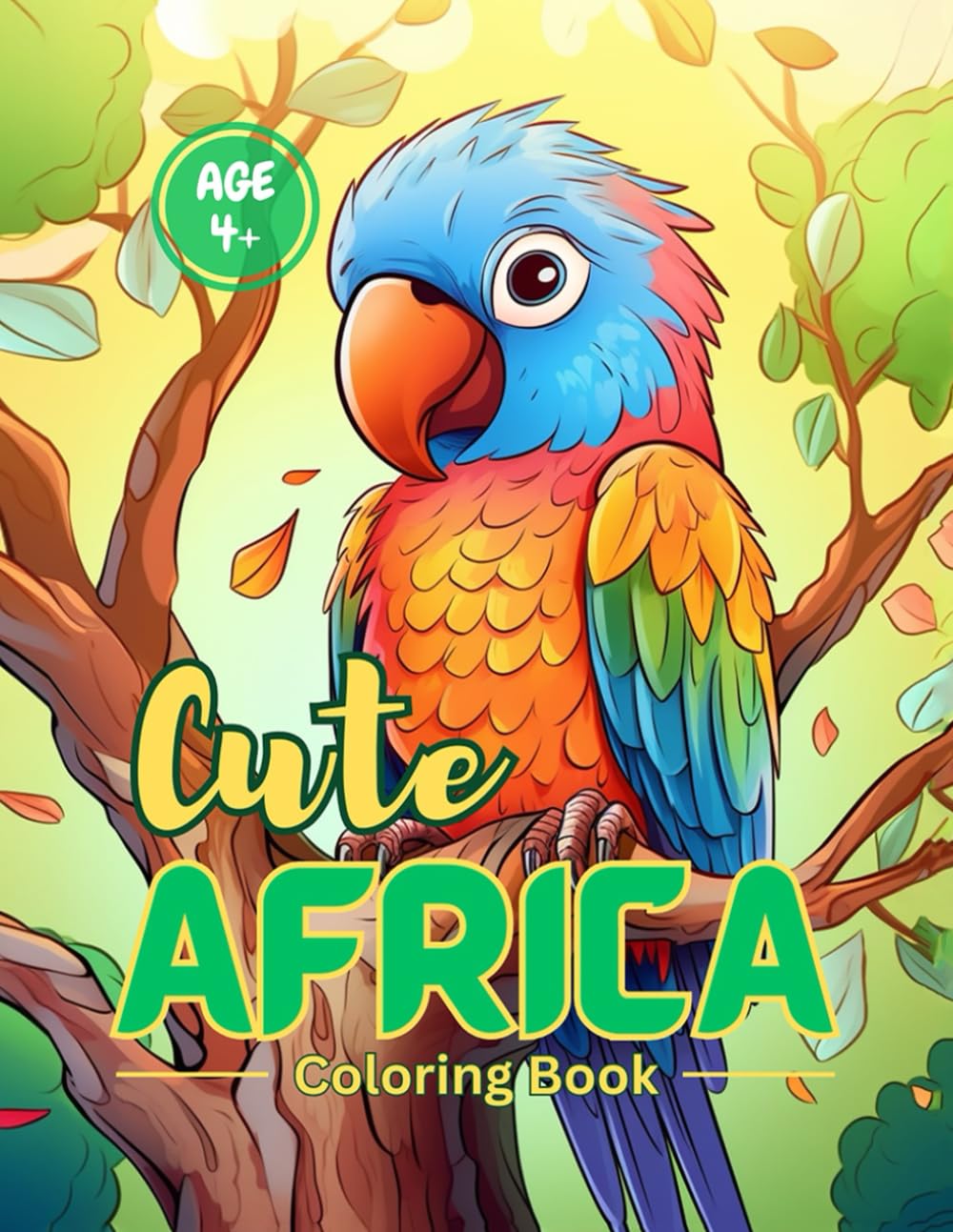 Cute Africa Coloring Book for Kids: 40 Adorable Safari Animals to Color — Fun, Relaxing & Perfect for Little Artists