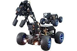 Adeept PiCar-Pro: 2-in-1 Robotic Car with 4-DOF Arm Compatible with Raspberry Pi 4B