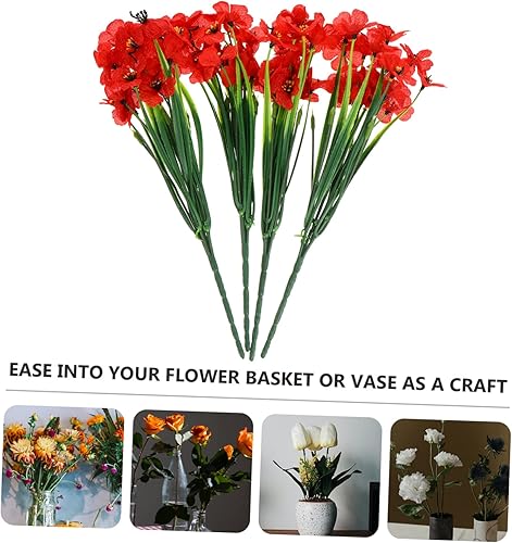 Miniatura 6 de 1 juego de 4 piezas de flores artificiales decorativas para decoración del hogar, decoración africana, decoración de mesa de boda, selecciones de