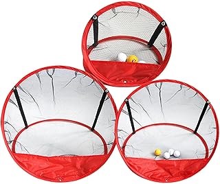 Golf Chipping Net, Pop ap Golf Chipping Net, Collapsible & Portable Chipping Net for Golf, Golf Hitting Practice Chipping Net, Backyard Garden, Indoor & Outdoor