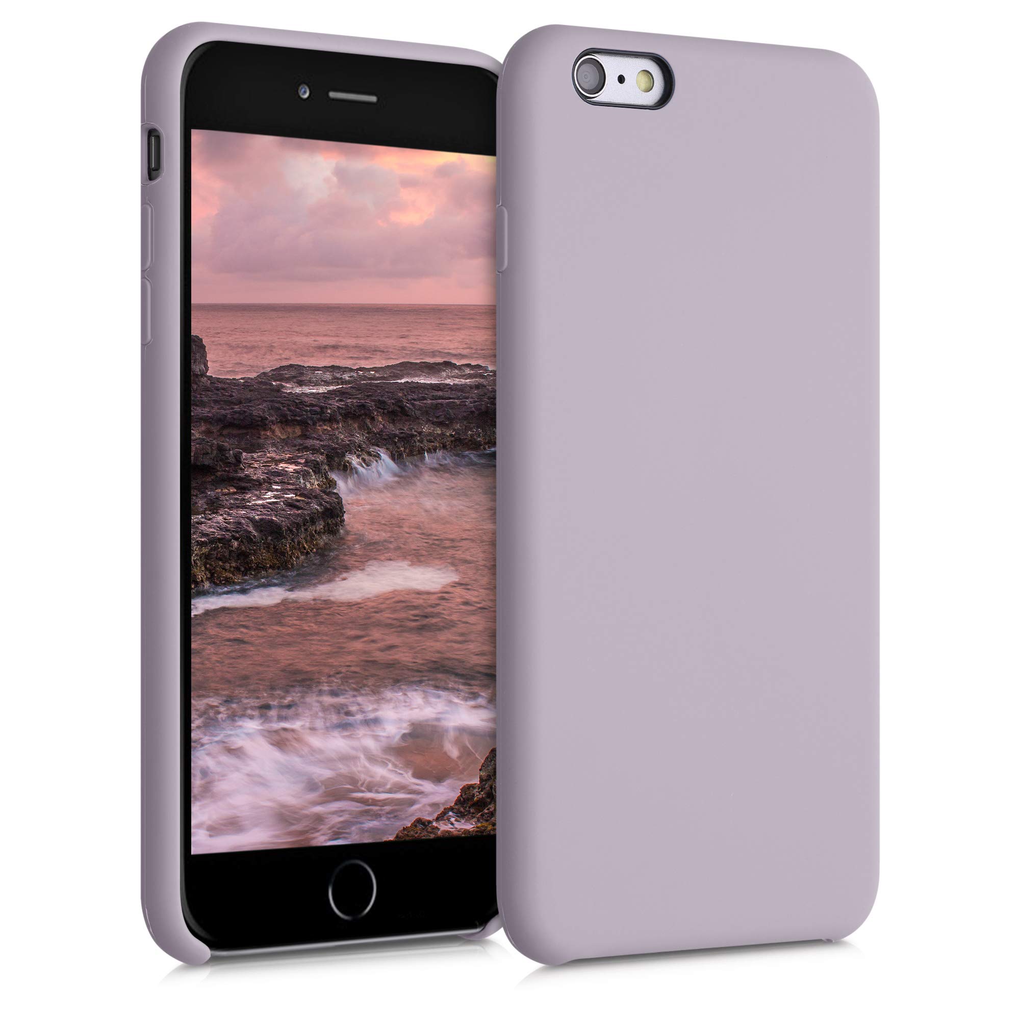 kwmobile Case Compatible with Apple iPhone 6 Plus / 6S Plus Case - TPU Silicone Phone Cover with Soft Finish - Purple Cloud