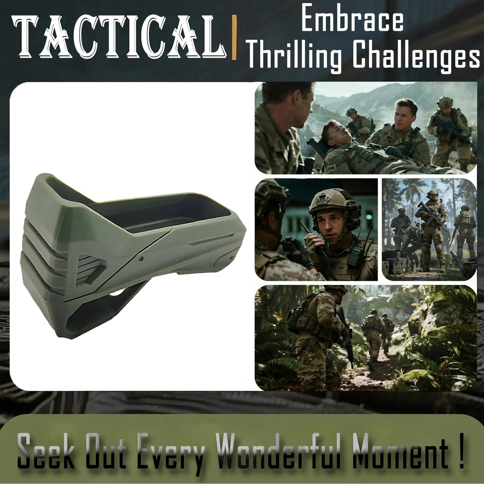Pack de 4 Fundas de Agarre Rápido P-mag para Cargador M4, Accesorio Multifuncional Airsoft