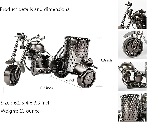 Miniatura 7 de NSMAR Portalápices negro modelo motocicleta