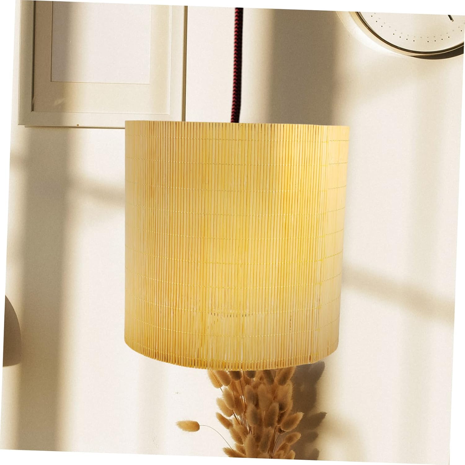 Ceiling Lampshade Rattan Lamp Cover Chandelier Decorative Light Home Hotel Restaurant Easy Install