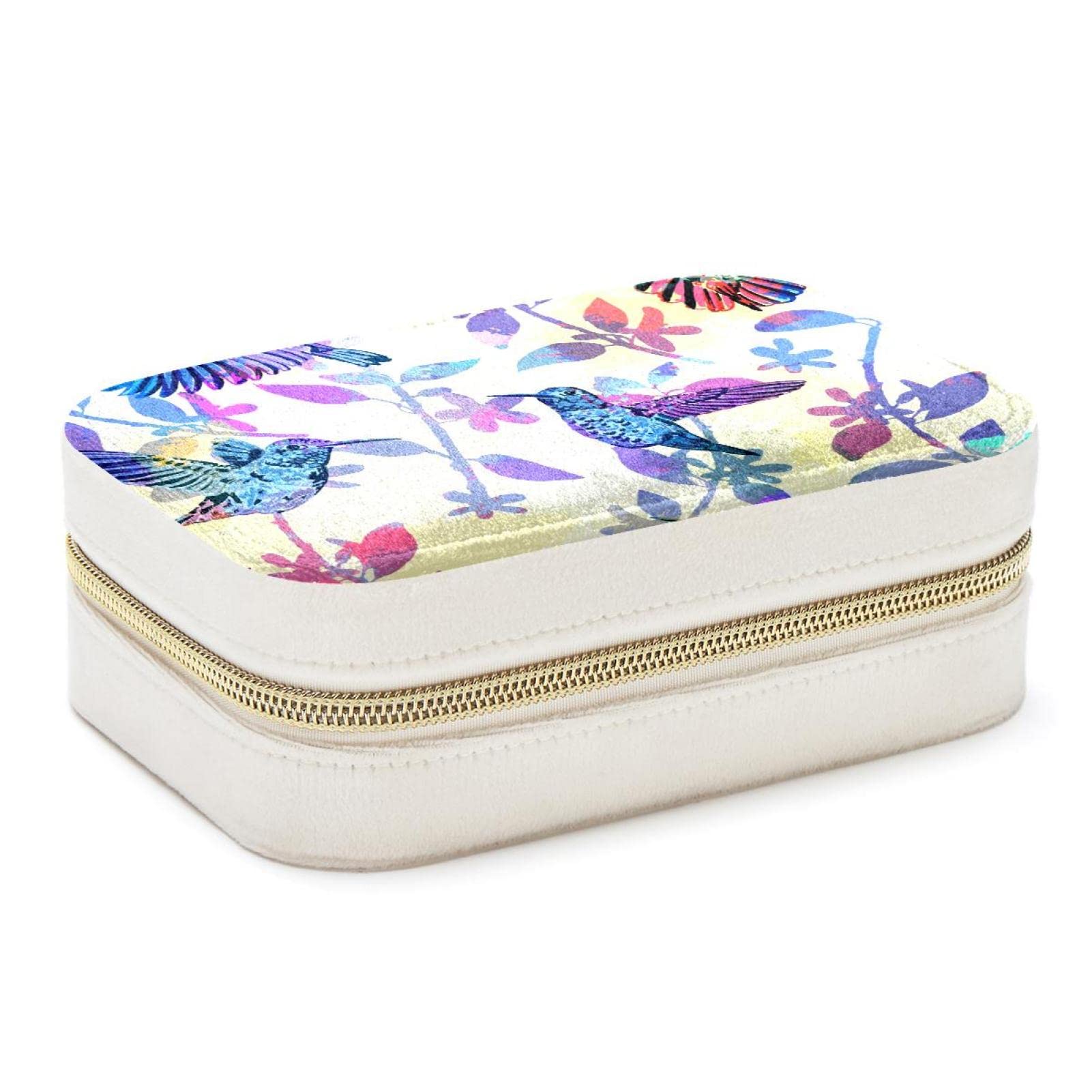 Organiseur de bijoux colibri compact pour emporter vos boucles d'oreilles en voyage