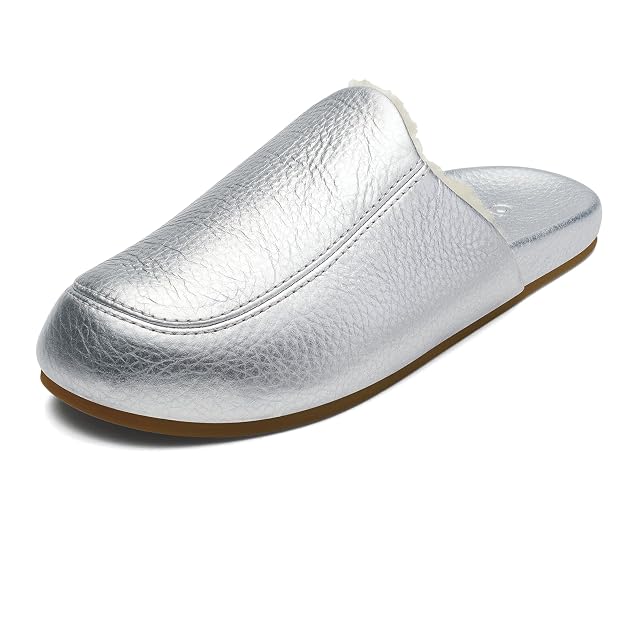 OLUKAI Konea Womens Shearling Leather Slipper Comfortable Soft Mule Versatile House Shoe for Lounge Wear Everyday