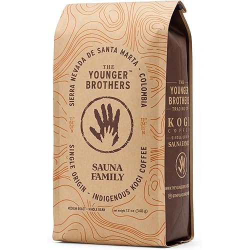 The Younger Brothers Trading Co. – Kogi Sauna Family Indigenous Wild-Grown Coffee, Medium Roast, Whole Bean, 12 oz