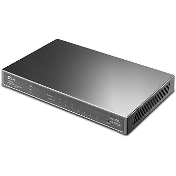 TP-Link Omada SG2008P Smart Gigabit PoE+ Switch 8-Port Gigabit Ethernet Switch with 4 PoE+ Ports 62W PoE Budget Cloud & Standalone Management VLAN QoS Fanless Metal Housing