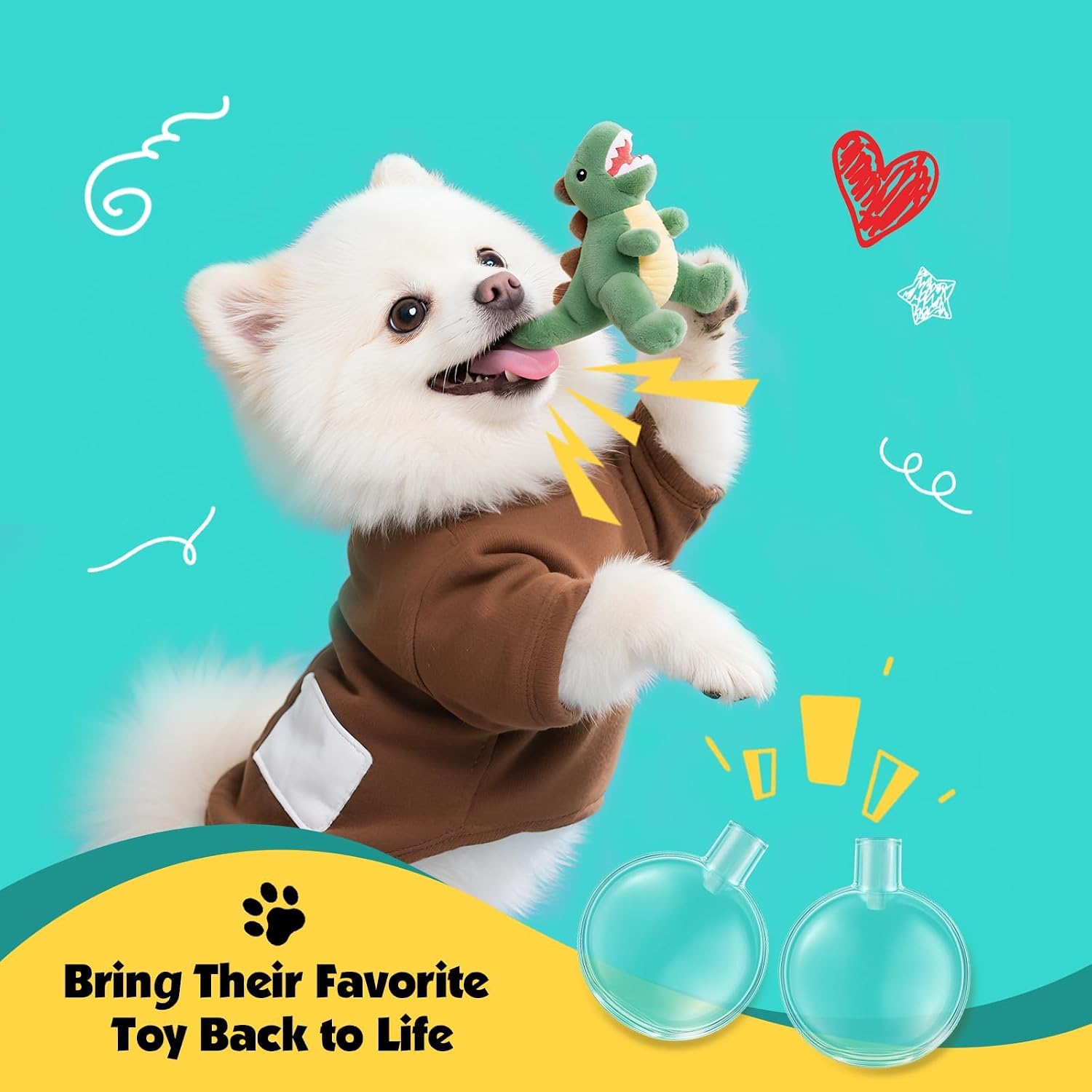 Squeakers for Dog Toys - 12pcs 30mm Replacement Dog Toy Squeakers