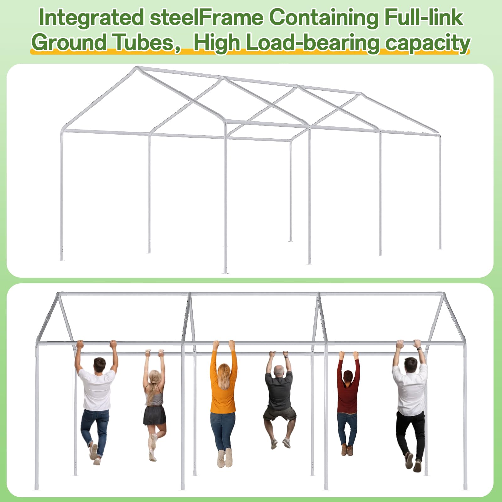 Homall Partyzelt 3x6 m,Metall Gestell Gartenzelt,Pavillon Wasserdicht 560g/m² PE-Plane,Zelt Stabil-18 Bodenhaken 4 Windfesten Seilen,UV-Schutz 50+Große Luxus Hochzeitszelt Gartenpavillon18m²,Weiß