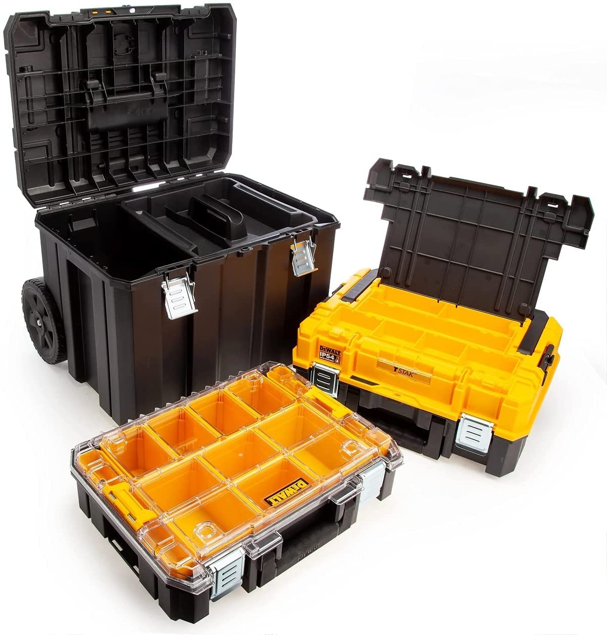 DeWalt DWST83411-1 Tstak Tower I Kit Porta Elettroutensili, Nero/Giallo