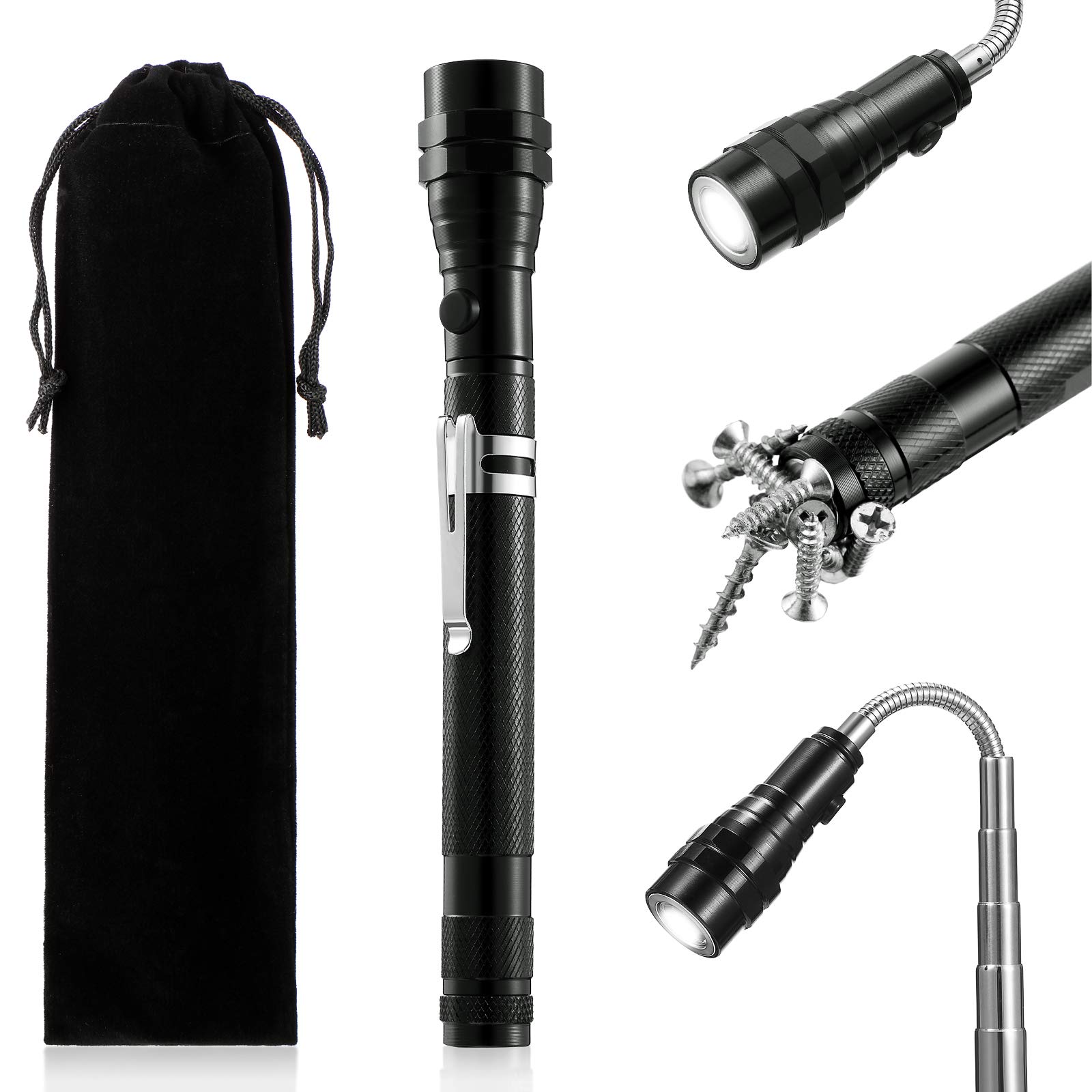 Buy LED Pickup Tools with LED Lights Telescoping PickUp Gadget Flexible Pick Up