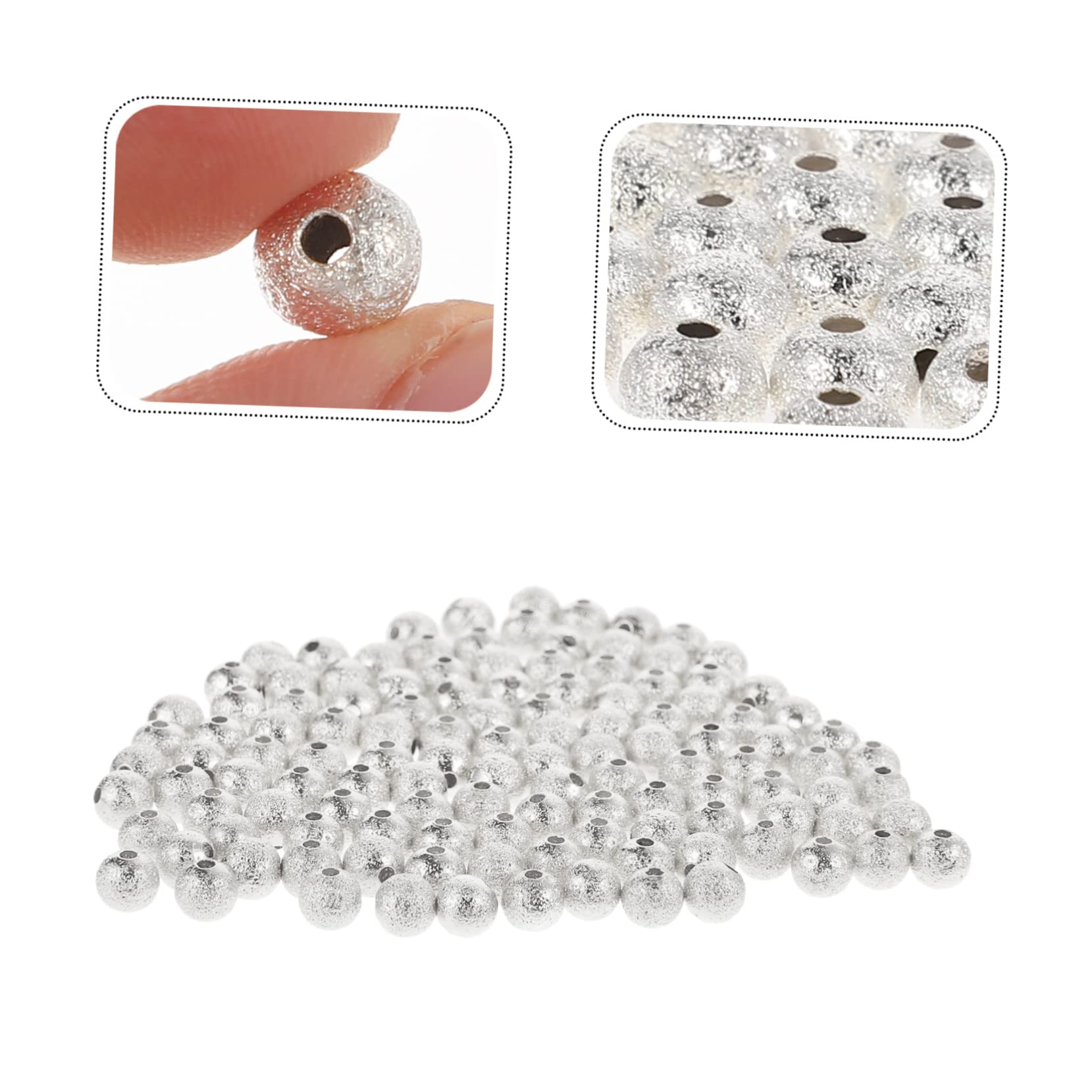 1600 Pz Perline Di Distanziatore Placcate Oro Bianco Lettera - Foto 3