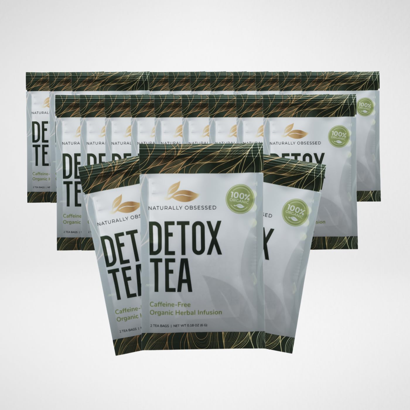 | Drink2shrink | Naturally Obsessed Detox Tea - Original blend - Support For Detox and Natural Cleansing - Filtered Tea Bags (24 Sachets = 48 Bags)