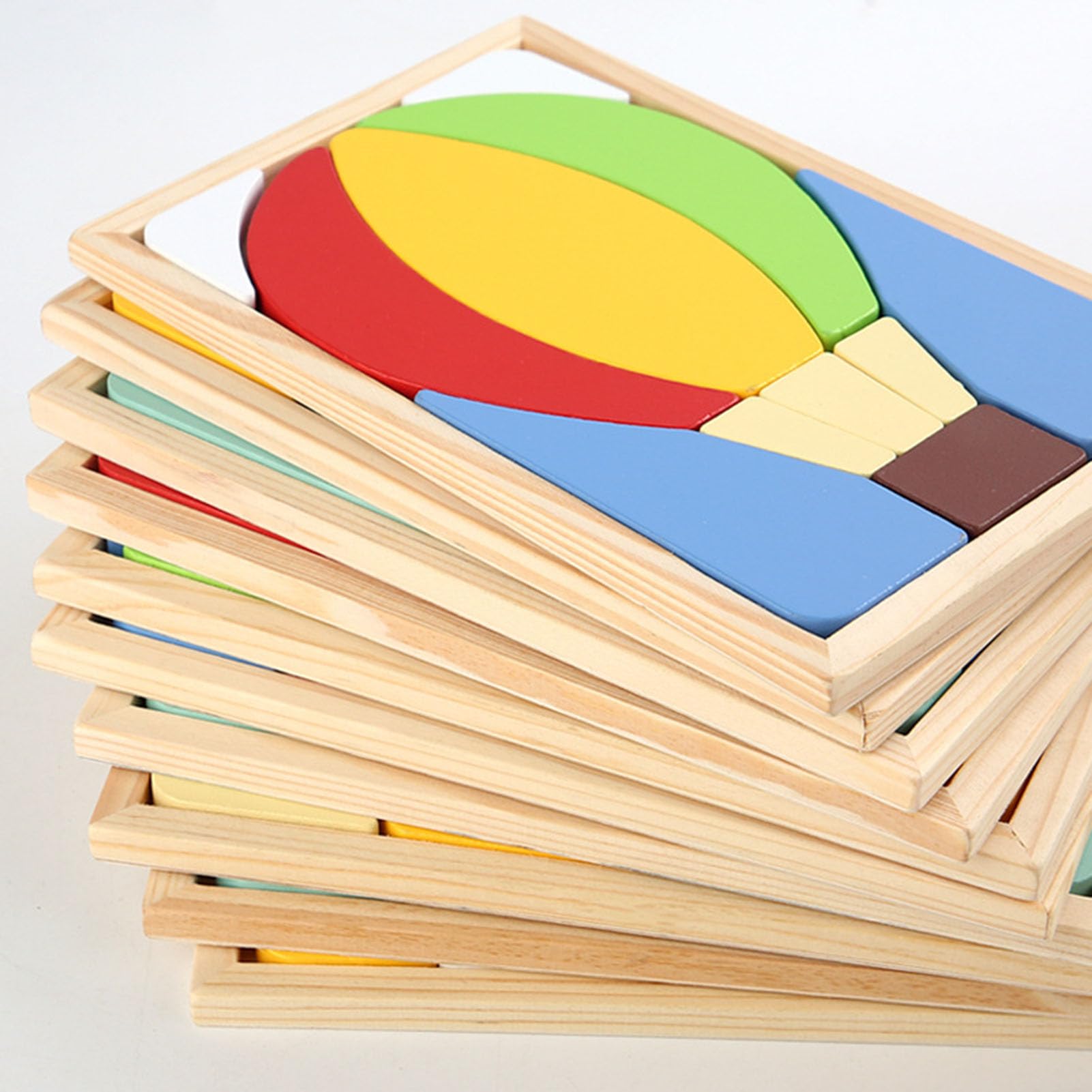 Puzzle di Forme di Animali e Veicoli, Giocattolo Cognitivo Montessori per la Prima Infanzia,Set
