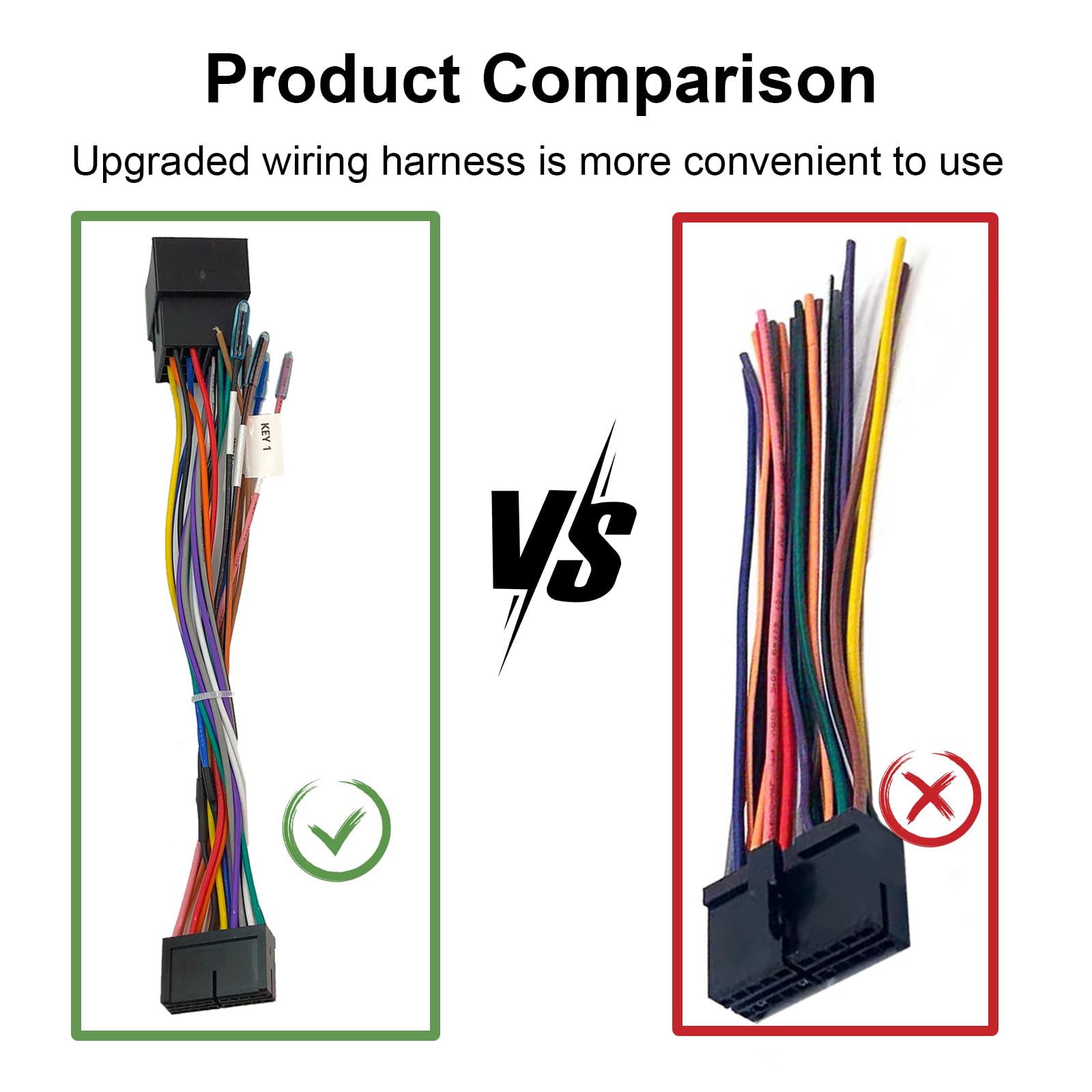 SPTSSWET Adaptateur De Faisceau 20 Broches Vers ISO Pour Voiture