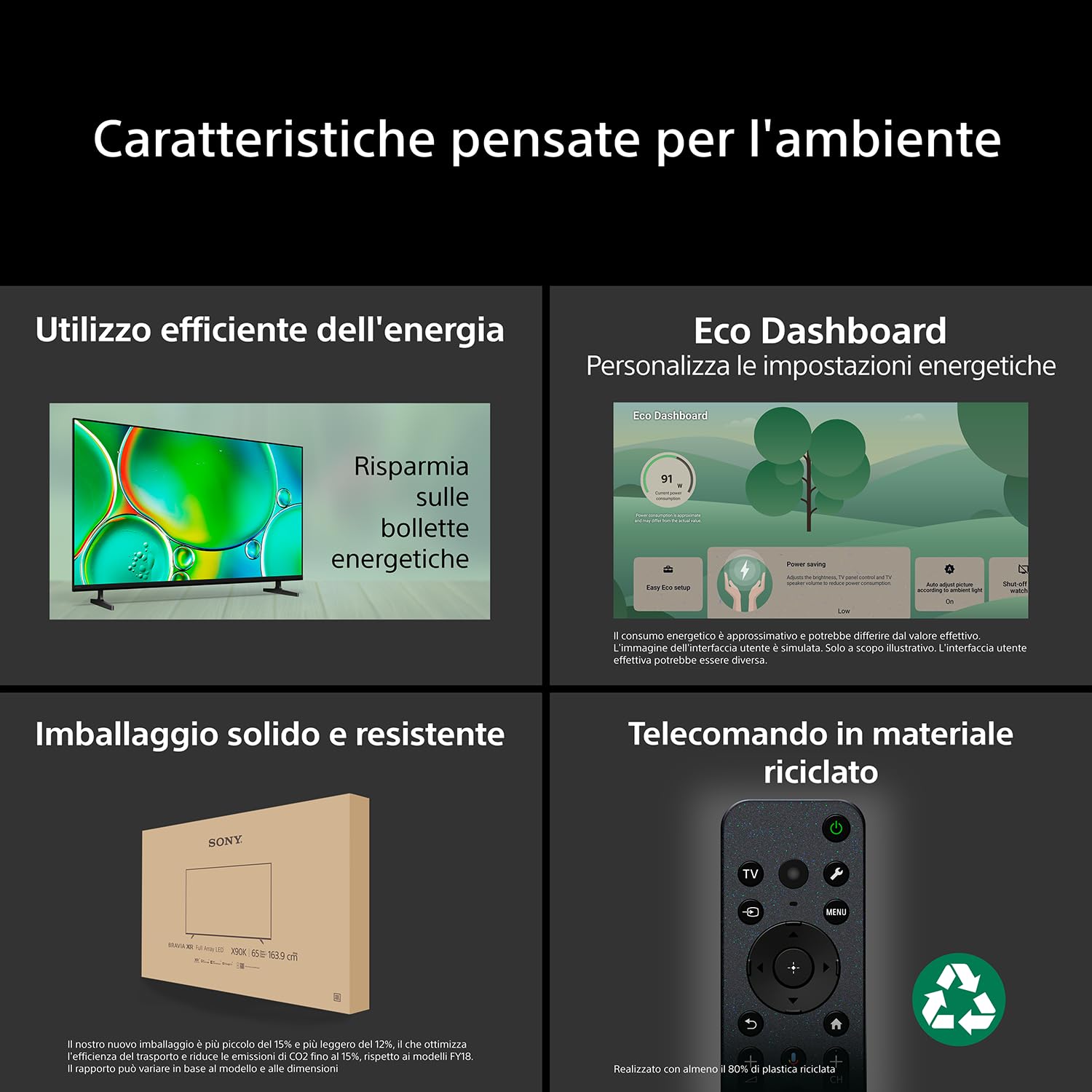 Sony BRAVIA 2Ⅱ 50", 4K Smart TV (Google TV), Processore X1,4K Upscaling, Televisione con Dolby Atmos e DTS:X, compatibile con PS5, 50S20M2, Modello 2026