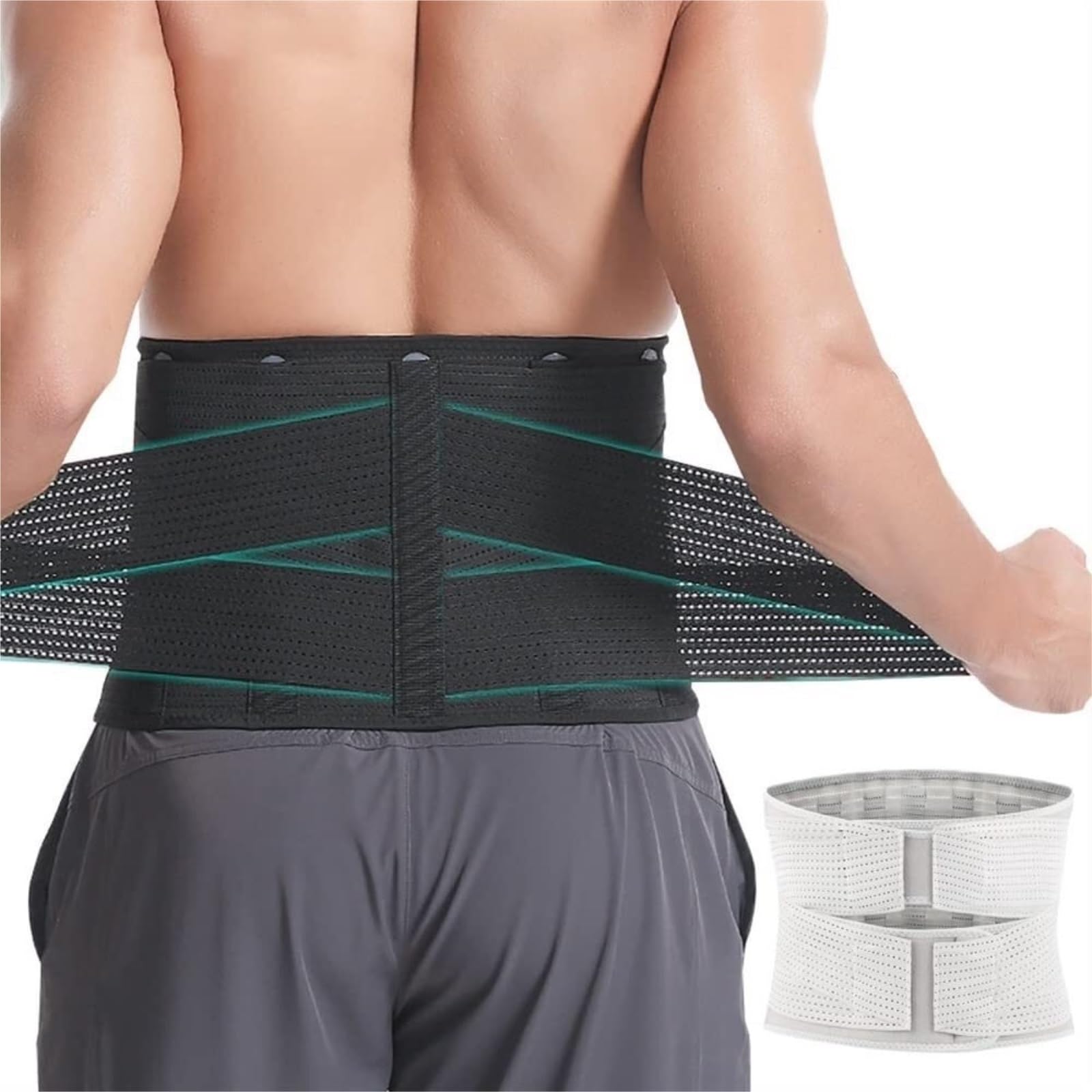Moldeador De Cuerpo Y Control De Abdomen Cinturón De Soporte Lumbar Ajustable para La Espalda, Correa Cintura Transpirable, Descompresión para Baja