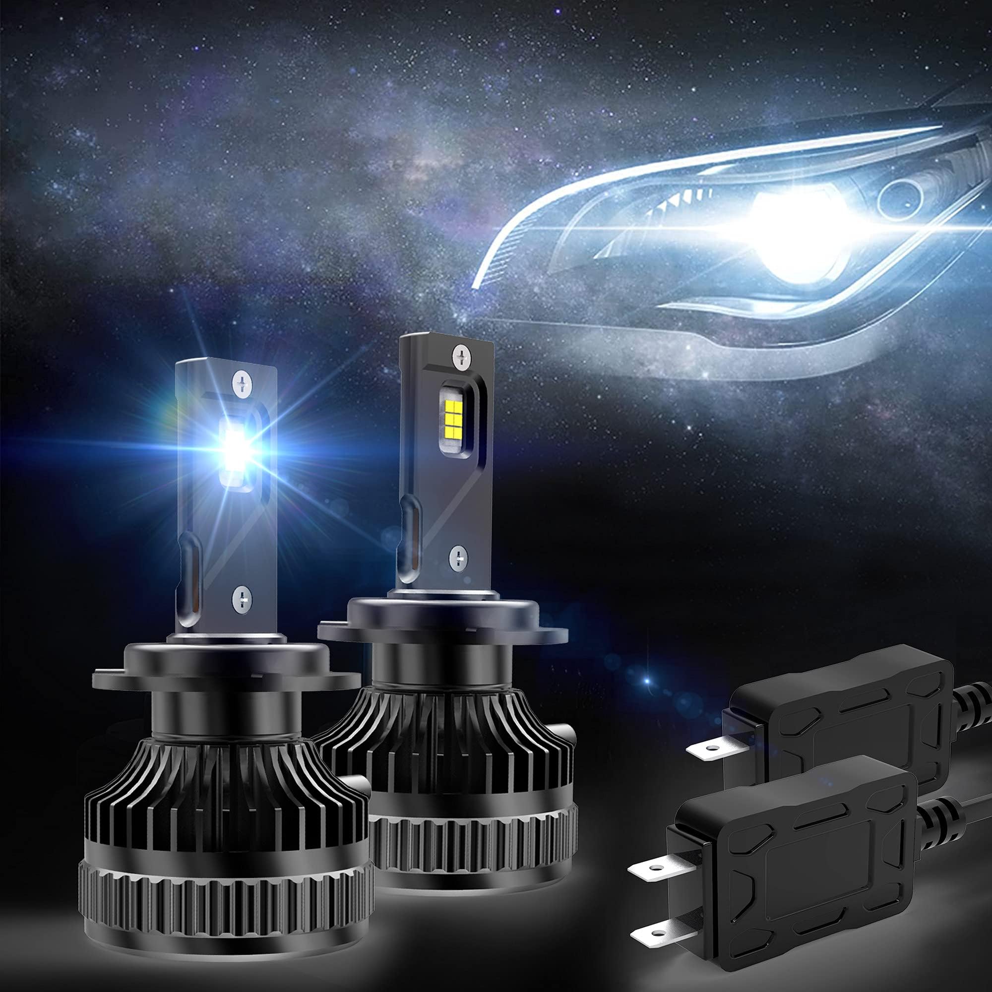 VLAND D2H Headlight Bulbs All-in-One Bulb Kit Super Bright Cold White for Projector Hi/Lo Beam, Replacement Bulbs for D2R D2S 4500 Lumens, 6000K, 50W, 9~36V