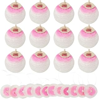 24PCS Gas Lamp Mantles with 179B Porcelain Attachment Ring, Lantern Mantles Preformed Soft Inverted Mantle for Outdoor Indoor Gas Lights, Standard Gas Lamps, Inverted Gas Mantles